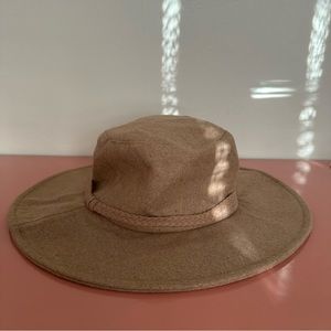 ASN Anthropologie Women’s Tan Harper adjustable Hat With Braid Detail NWT